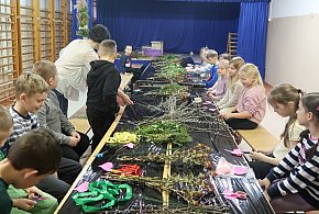 Palmy wielkanocne w Łabuńkach Pierwszych