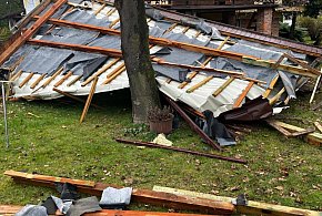 Silny wiatr nad powiatem zamojskim