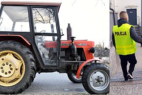 Pijany traktorzysta z siekierą zatrzymany. Miał dożywotni zakaz