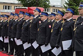 Dzień Strażaka w KM PSP w Zamościu. Strażacy odebrali awanse i odznaczenia