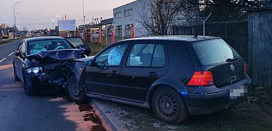 Czołówka w Biłgoraju! Seat zjechał na przeciwległy pas, dwaj ranni