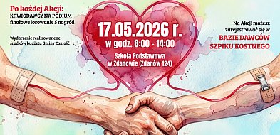 Krwiodawcy na podium. Akcja poboru krwi w Żdanowie