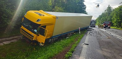 Czołowe zderzenie na DK17