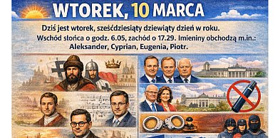 Dziś w kraju i na świecie (wtorek, 10 marca)