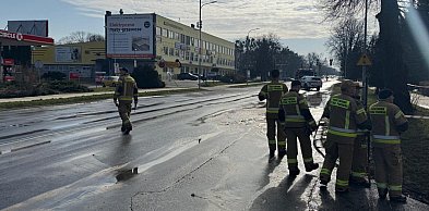 Awaria wodociągu w Zamościu. Problemy z dostępem do wody i utrudnienia w ruchu