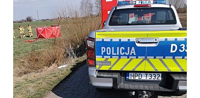 Czermno: Ciało 62-latka znalezione w rowie melioracyjnym