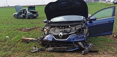 Groźny wypadek pod Łaszczowem. Dwie osoby w szpitalu