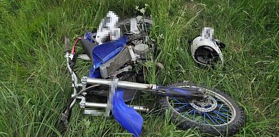 Tarnogród – Różaniec. Wypadek z udziałem nieletniego motocyklisty