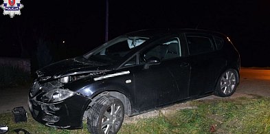 Seat uderzył w przepust i dachował – ranna 8-letnia dziewczynka-367394