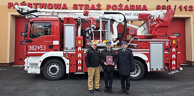 Strażak Bogdan Wilgos zakończył służbę w zamojskiej komendzie