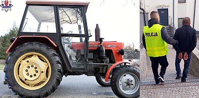 Pijany traktorzysta z siekierą zatrzymany. Miał dożywotni zakaz