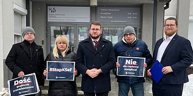 Protest Konfederacji w Zamościu przeciwko KSeF