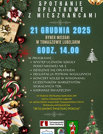 Spotkanie Opłatkowe na Rynku Miejskim w Tomaszowie Lubelskim-368760