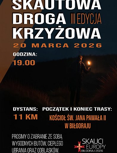 III Skautowa Droga Krzyżowa w Biłgoraju już w piątek
