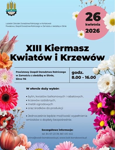 XIII Kiermasz Kwiatów i Krzewów w Sitnie