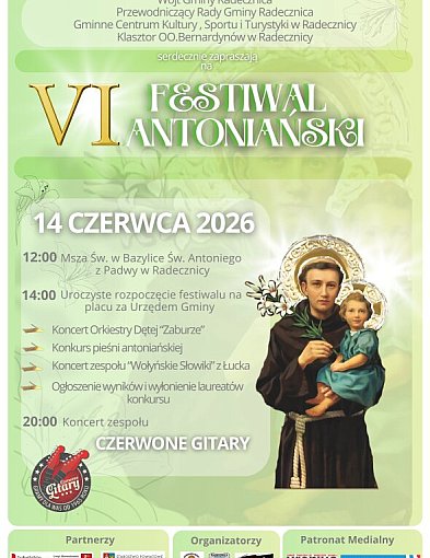 VI Festiwal Antoniański w Radecznicy. Czerwone Gitary gościem spotkania
