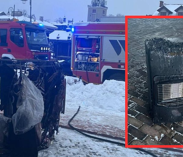 Piecyk gazowy niemal spalił targowisko-369289