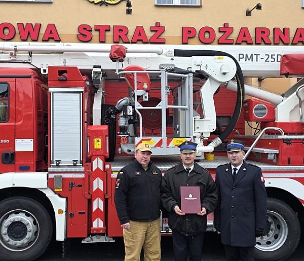 Strażak Bogdan Wilgos zakończył służbę w zamojskiej komendzie