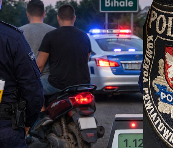 Pijany kierowca skutera zatrzymany w Bihalach