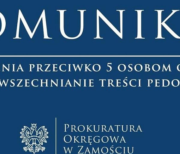 Pięciu mężczyzn oskarżonych o rozpowszechnianie treści pedofilskich
