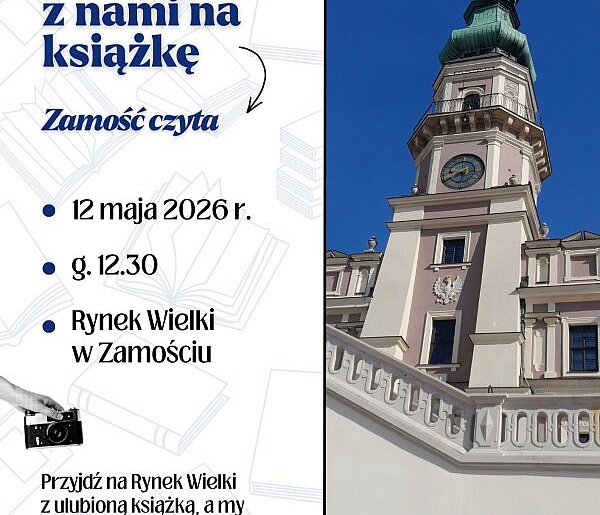 Zamość czyta razem – flash mob na Rynku Wielkim