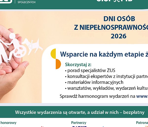 ZUS: Dni Osób z Niepełnosprawnościami w regionie