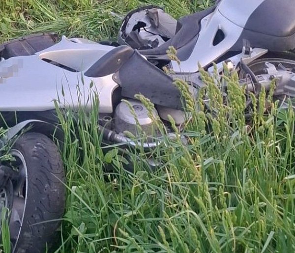 Krasnystaw. Motocyklista wypadł z drogi. 41-latek w szpitalu