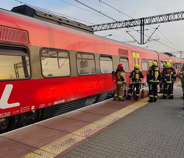Pożar pociągu Kasztelan (Hrubieszów-Zamość-Kraków)