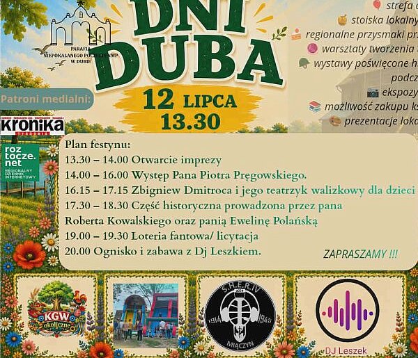 Piotr Pręgowski z „Rancza” gwiazdą Dni Duba. Czeka moc atrakcji
