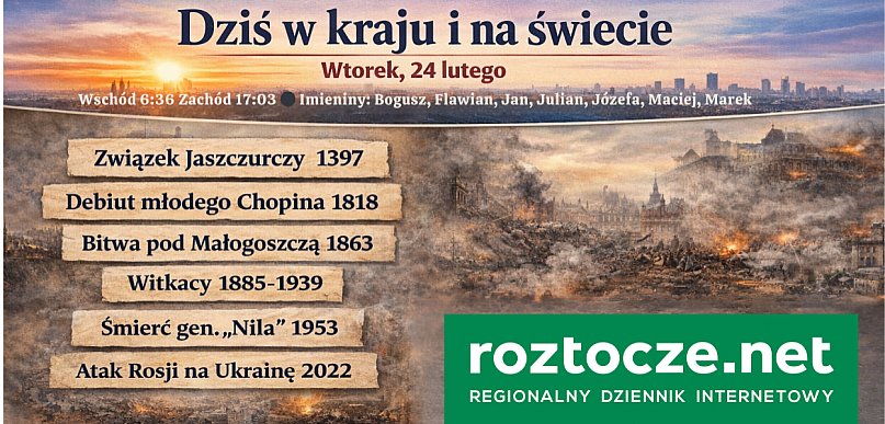Dziś w kraju i na świecie (wtorek, 24 lutego)