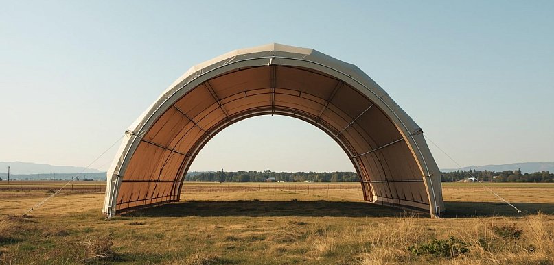 Namiotowe hangary samolotowe – kiedy lekka konstrukcja wygrywa