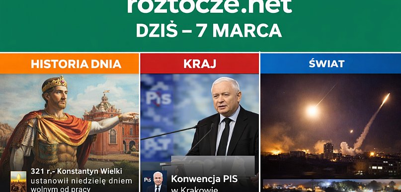 Dziś w kraju i na świecie (sobota, 7 marca)
