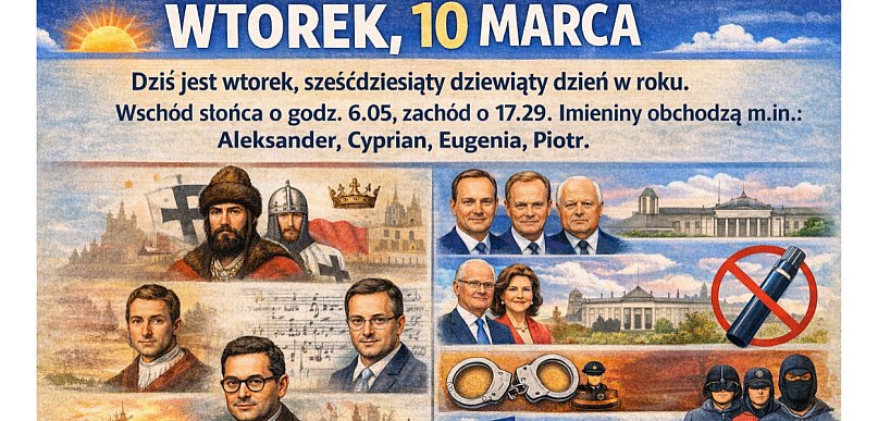 Dziś w kraju i na świecie (wtorek, 10 marca)