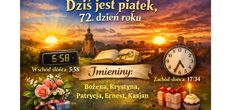 Dziś w kraju i na świecie (piątek, 13 marca)