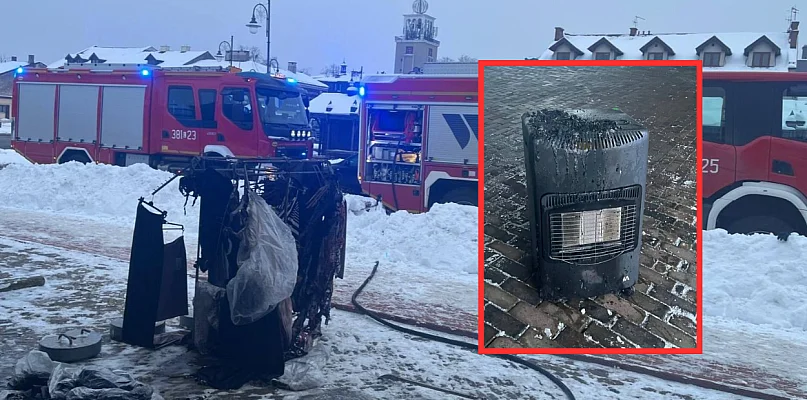 Piecyk gazowy niemal spalił targowisko - 369289