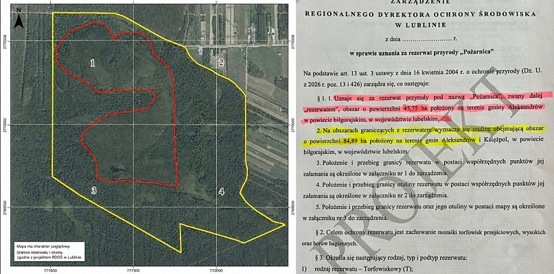 Burza wokół rezerwatu w Aleksandrowie. Mieszkańcy grożą protestem