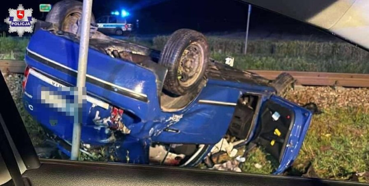 Wypadek na niestrzeżonym przejeździe kolejowym w Suścu