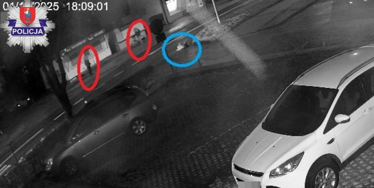 74-latek leżał kilka minut na jezdni. Nikt nie pomógł. Nikt nie zadzwonił na 112/Foto: KMP Zamość