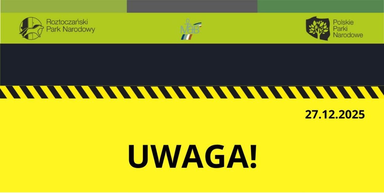 Uwaga Turyści! Silny wiatr nad Roztoczańskim Parkiem Narodowym