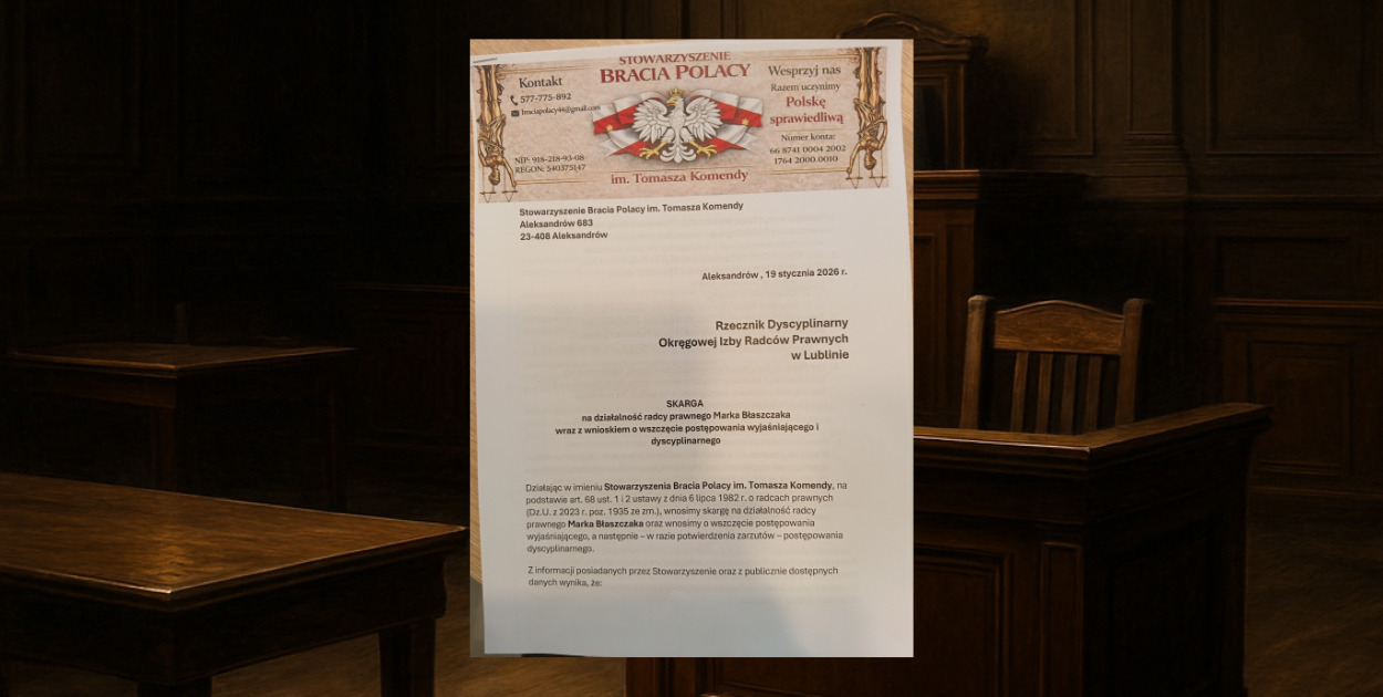 Skarga dotycząca radcy prawnego z Biłgoraja. Izba bada sprawę