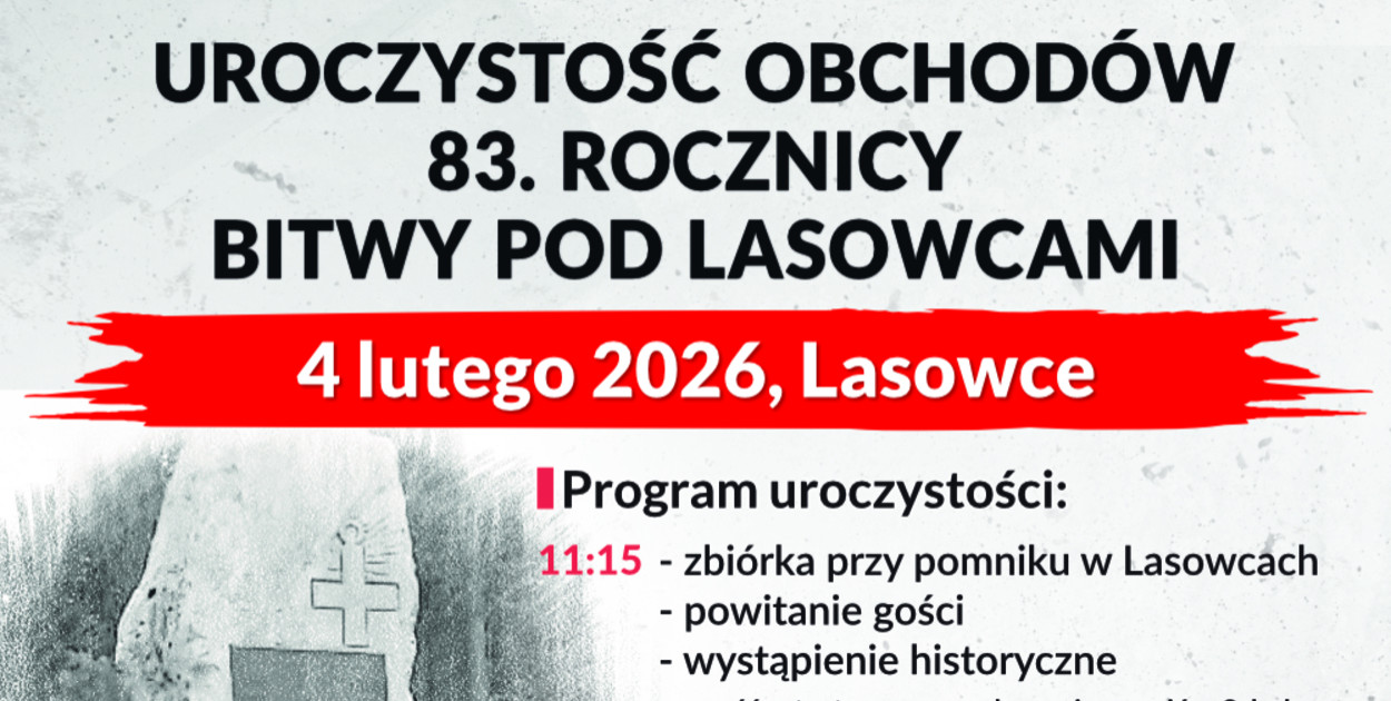 Upamiętnią 83. rocznicę bitwy pod Lasowcami