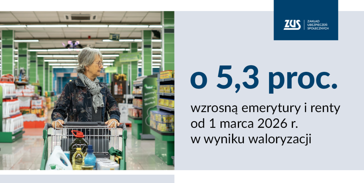 Emerytury i renty w górę o ponad 5 procent