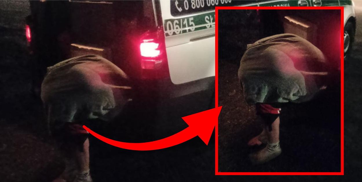 Półnagi mężczyzna w Zamościu wylądował w krzakach