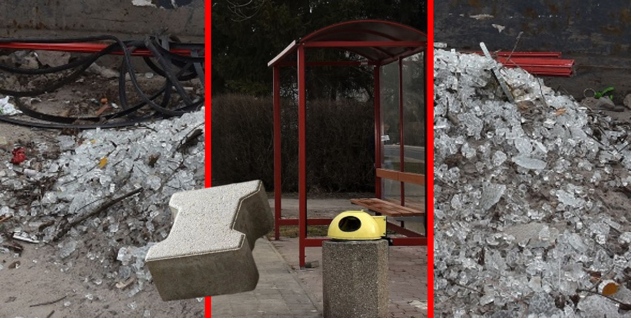 Wściekłość wyładował na przystanku. 33-latek z Hrubieszowa stanie przed sądem