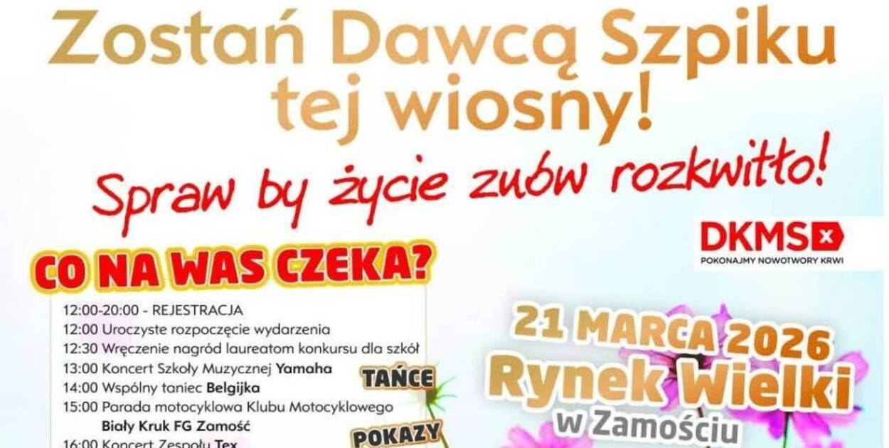 Na Rynku Wielkim będą szukać dawców szpiku