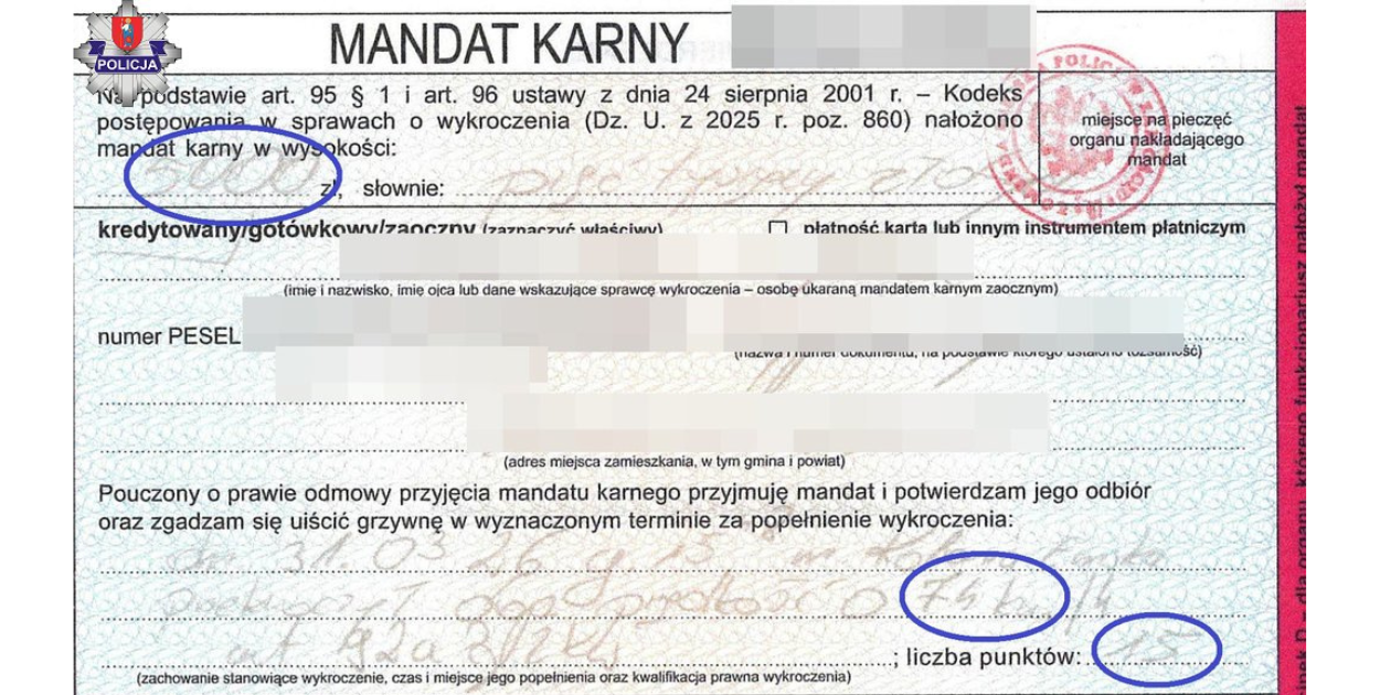 124 km/h w zabudowanym. Kierowca Audi stracił prawo jazdy