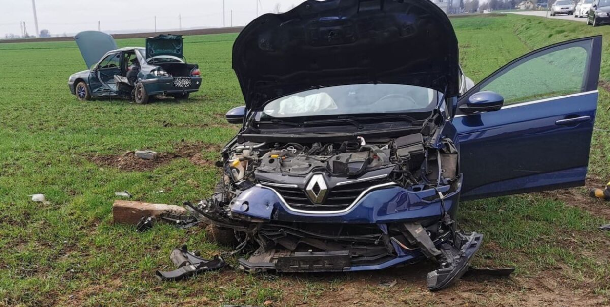 Groźny wypadek pod Łaszczowem. Dwie osoby w szpitalu