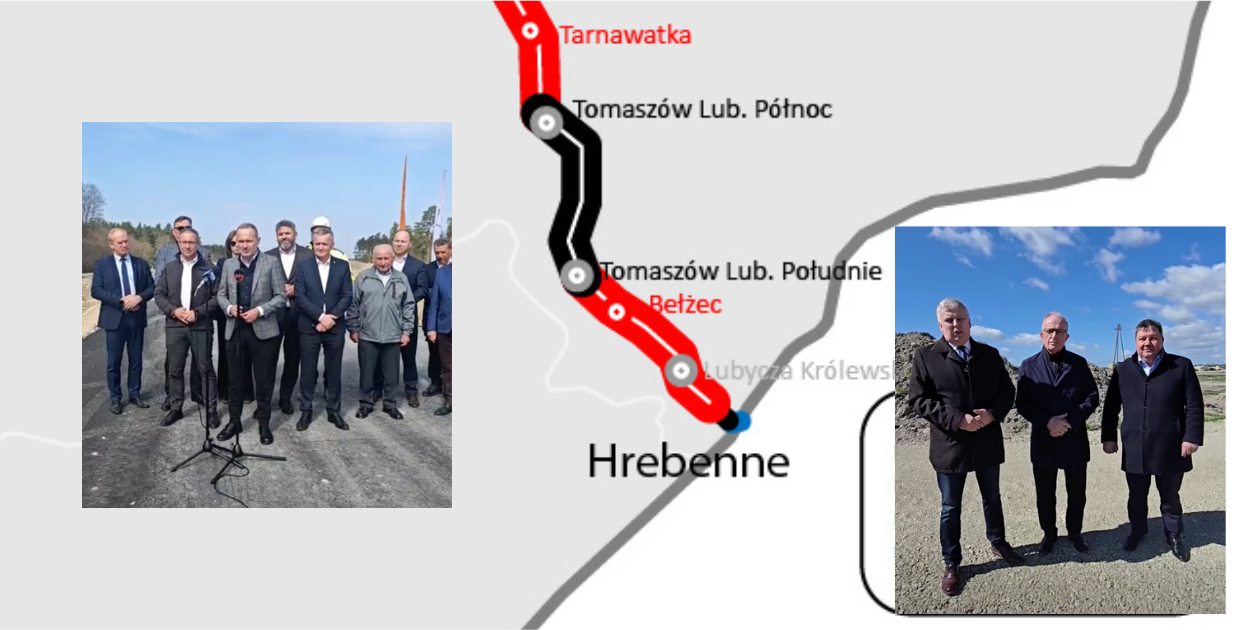 Lubycza Królewska i S17. Spór o węzeł i budowę do Hrebennego