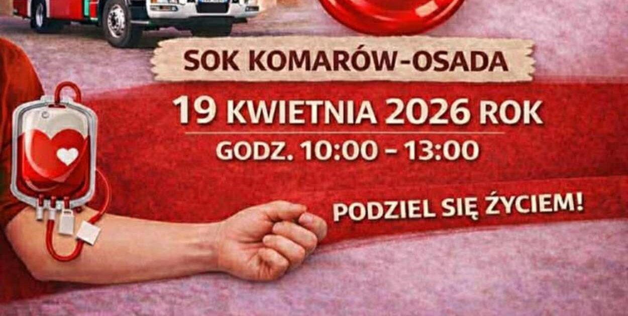 Oddaj krew - akcja strażaków z Komarowa-Osady