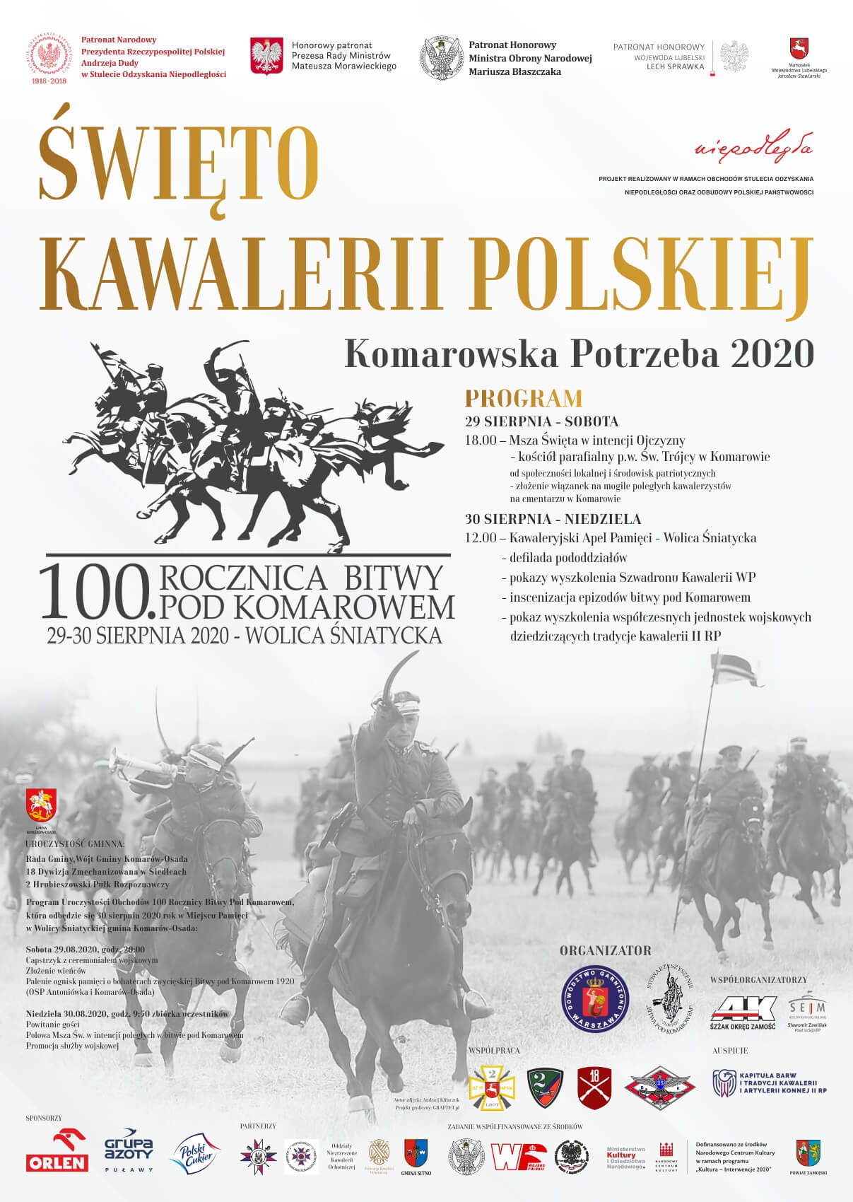 100 Rocznica Bitwy Pod Komarowem Święto Kawalerii Polskiej